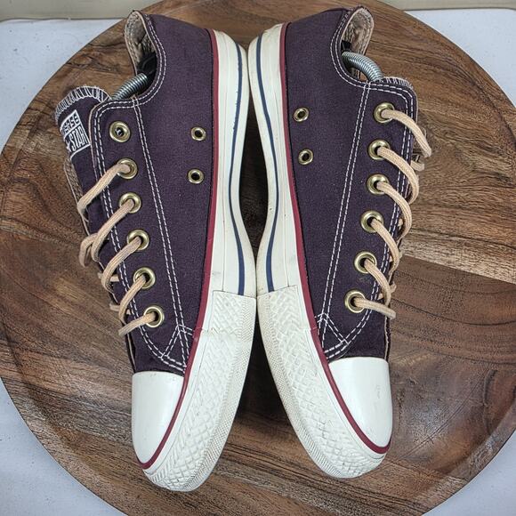 Converse Chuck Taylor All Star Womens Brown White Size 9 Low Top Shoes 151262F - Picture 6 of 10